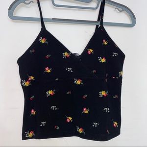 Floral Print Crop Top